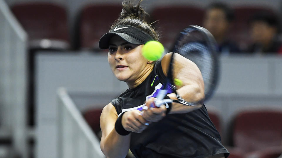 Canada's Bianca Andreescu is pictured during the 2019 Shanghai Open.