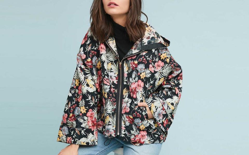 BlankNYC Summer Floral Windbreaker