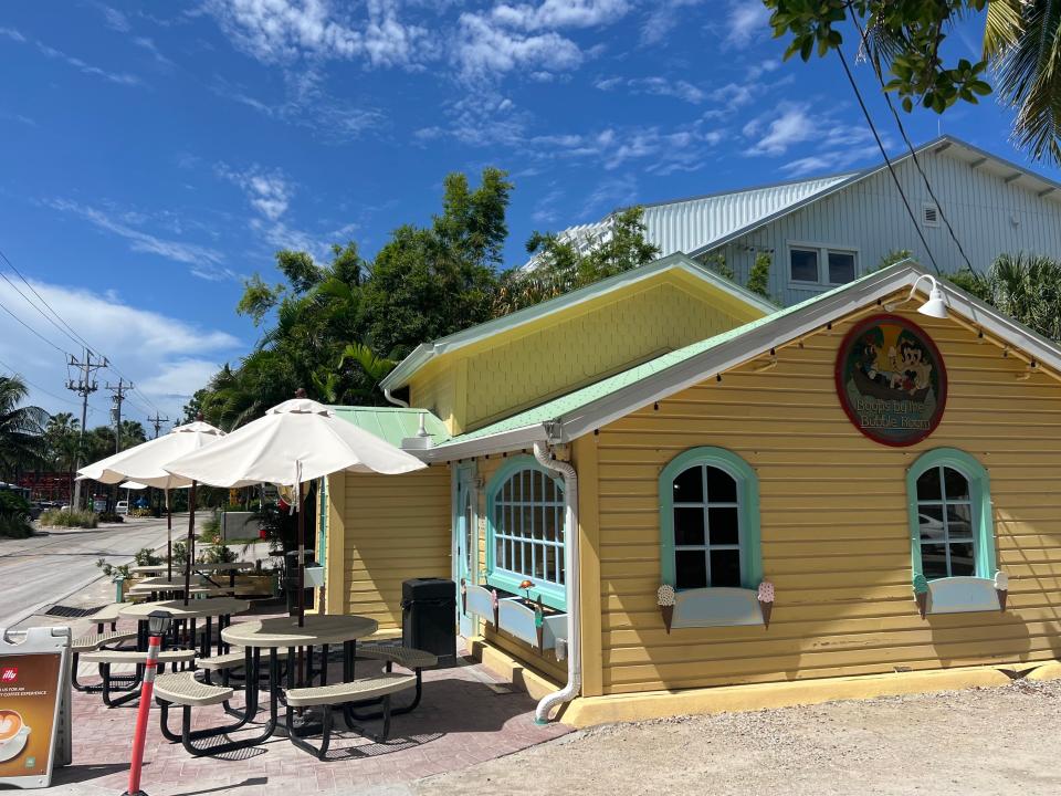 The Boops By The Bubble Room cottage formerly housed the Bubble Room's Emporium gift shop.