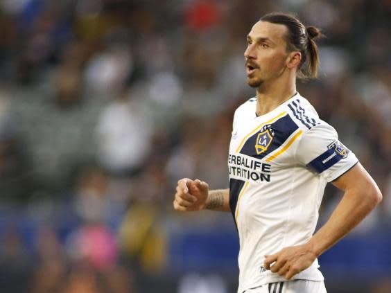 Zlatan Ibrahimovic is out of contract at LA Galaxy in December (Getty)