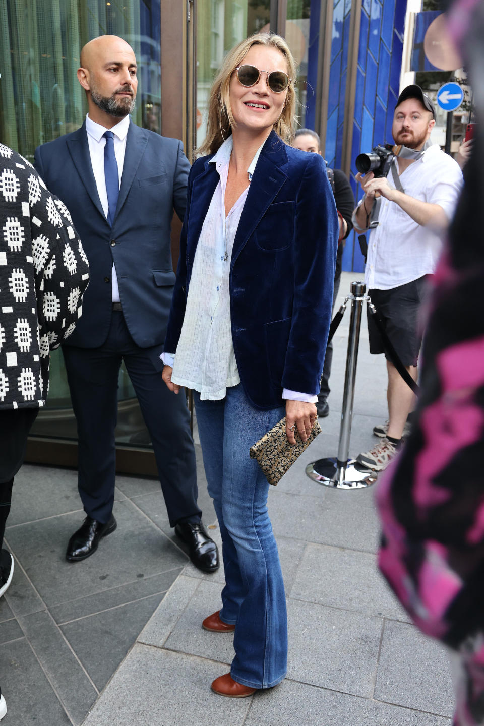 Kate Moss invitée au défilé printemps-été 2022 de Richard Quinn
