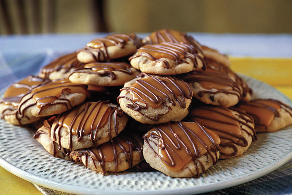 Peanut Butter-Toffee Turtle Cookies