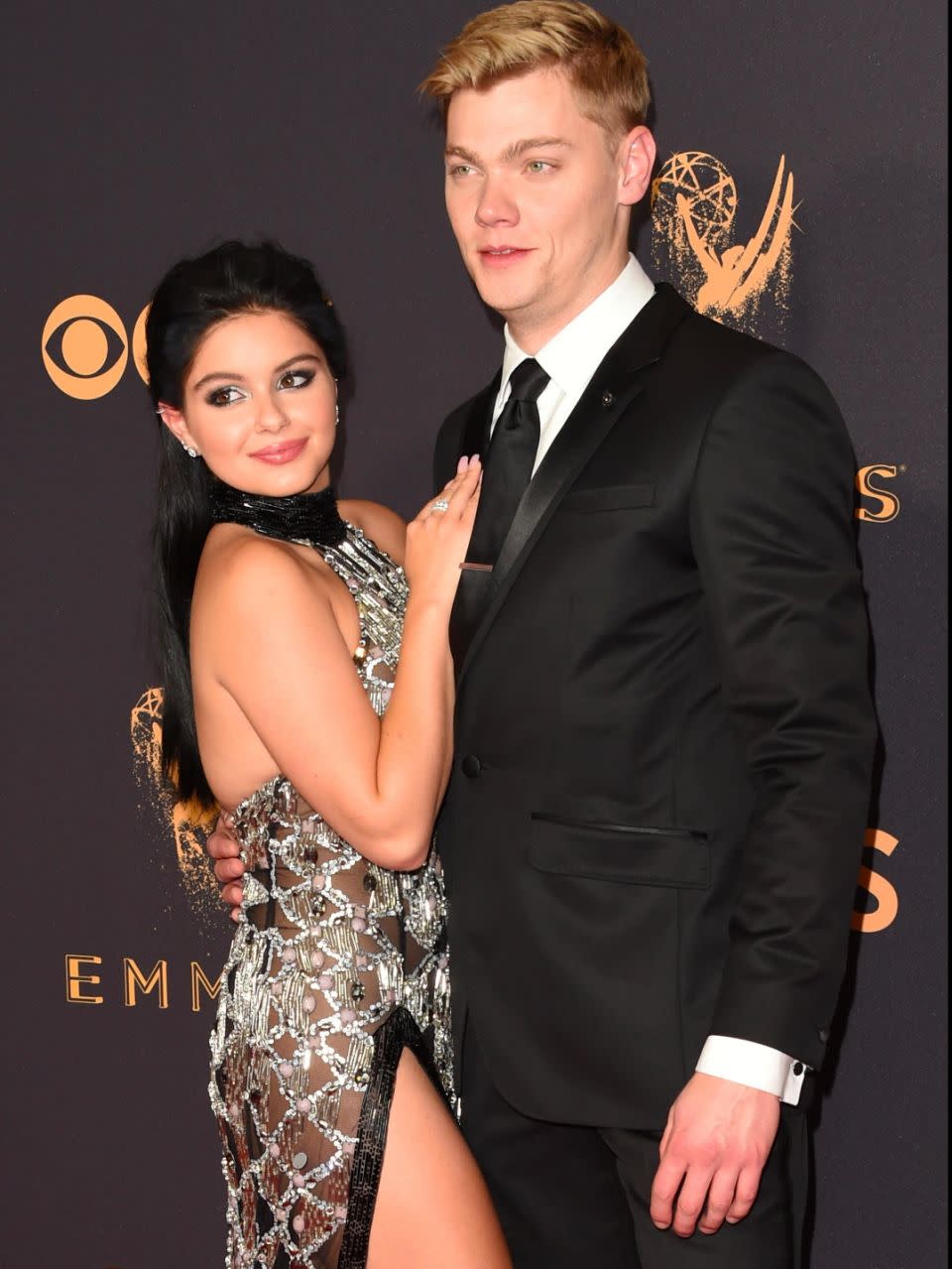 Ariel and her boyfriend Levi Meaden at the 2017 Emmys. Source: Getty