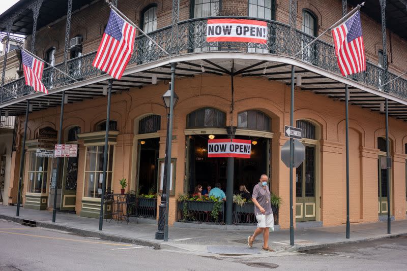 Coronavirus disease (COVID-19) lockdown restrictions eased in New Orleans