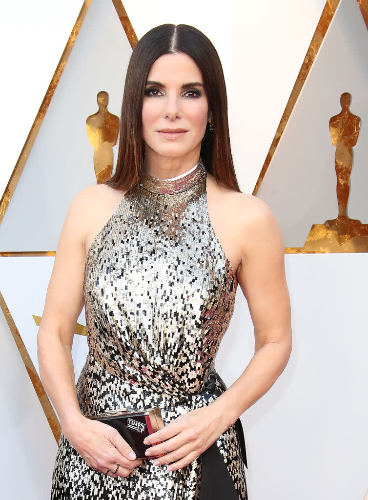 Sandra Bullock appears at the 90th Academy Awards on March 4, 2018. (Photo: Dan MacMedan/WireImage)