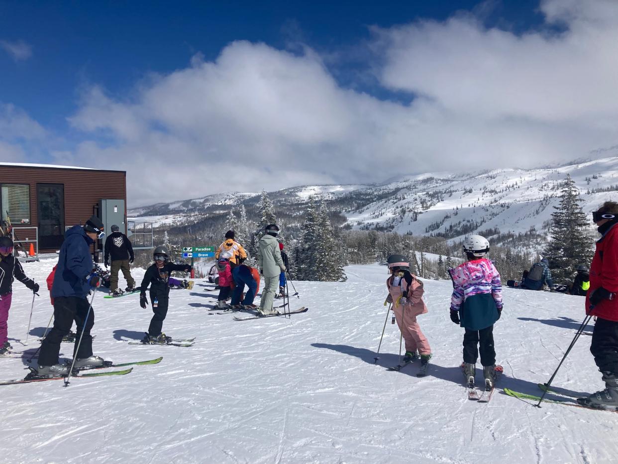 Skiers enjoy the unusually deep Spring snow at Brian Head Resort in southwestern Utah. Ski enthusiasts statewide might be excited to read this year's predictions from the Old Farmer's Almanac at the Farmers' Almanac, both of which predict cold, snowy conditions this upcoming winter for most of the intermountain West.