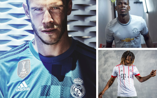 Gareth Bale, Paul Pogba and Renato Sanches show off their clubs' new third kits - ADIDAS