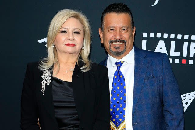 <p>Geisler-Fotopress GmbH / Alamy</p> Judy and Richard Montañez at the 2023 Los Angeles Latino International Film Festival