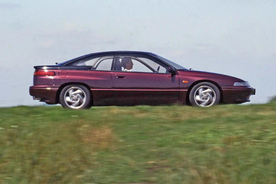 <p>Subaru’s attempt at a two-door luxury coupe started from a tricky spot. Its left-field looks and glasshouse-like canopy were courtesy of DeLorean designer Giorgetto Giugiaro, but were rather different from would-be competitors like Mercedes. Furthermore, a bespoke 24-valve 3.3-litre Boxer engine was dropped in producing around 230bhp 0 but was only available in a questionable four-speed automatic gearbox which restricted the car’s capabilities. </p><p>Sales of 25,000 over six years were never quite Subaru was after and the car was expensive, not very fast or attractive - but we can’t help ourselves admiring it nonetheless.</p>