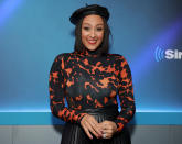 <p>Tamera Mowry-Housley talks up her new memoir, <em>You Should Sit Down for This, </em>at SiriusXM Studios in N.Y.C. on Oct. 4. </p>