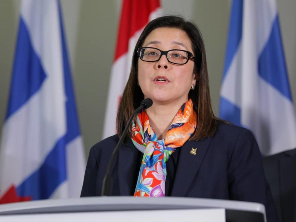 Dr. Eileen de Villa, Toronto's medical officer of health, is scheduled to undergo surgery on Wednesday to have precancerous cells removed following a routine mammogram. (Michael Wilson/CBC - image credit)