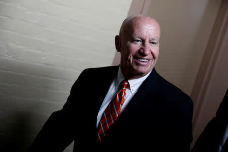 Rep. Kevin Brady (R-TX), Chairman of the House Ways and Means Committee, arrives for a Republican conference meeting at the U.S. Capitol in Washington, U.S., December 20, 2017. REUTERS/Aaron P. Bernstein