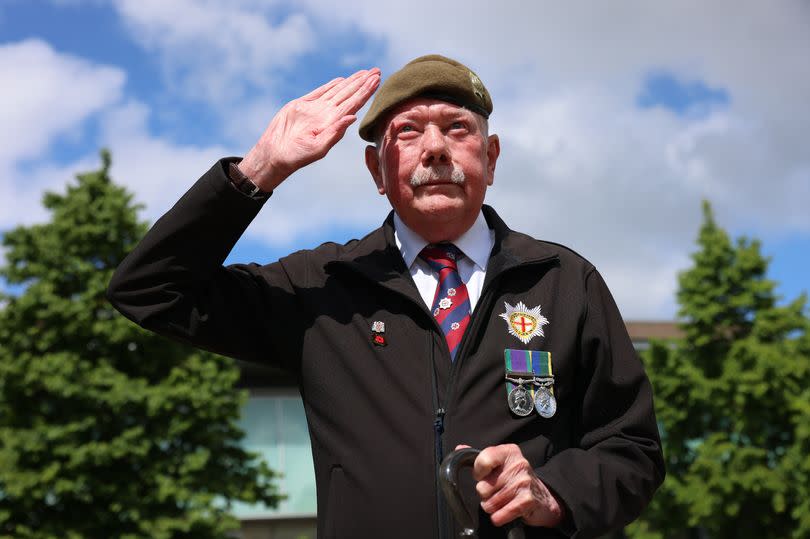 Matt Hall in attendance as Eldon Square war memorial hosts veterans service to commemorate the 80th anniversary of D-Day