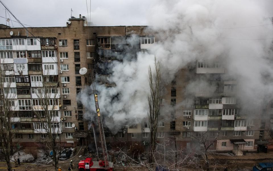 Ukrainian shelling injured six people in the Russian-occupied city of Donetsk, its mayor Alexey Kulemzin said