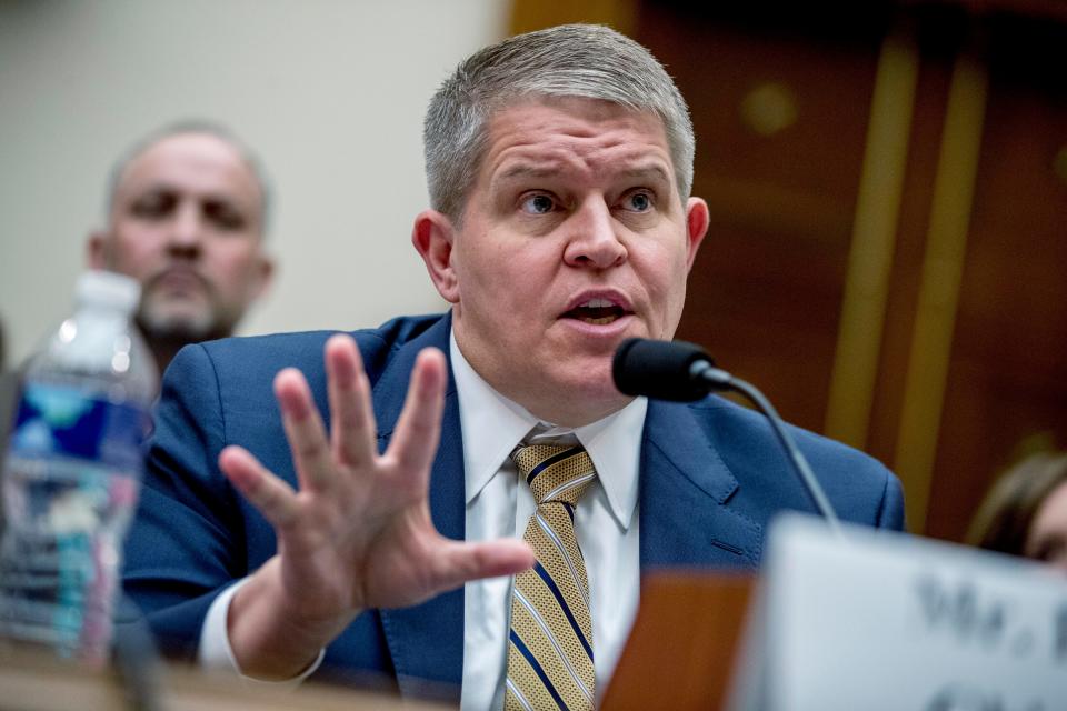 In this Sept. 25, 2019 file photo, David Chipman, a former federal agent and adviser at the gun control group Giffords, speaks at a House Judiciary Committee hearing on assault weapons on Capitol Hill in Washington. The White House will withdraw the nomination of Chipman, a gun-control advocate to lead the Bureau of Alcohol, Tobacco, Firearms and Explosives after he ran into bipartisan opposition in the Senate, a person familiar with the decision said Thursday. 