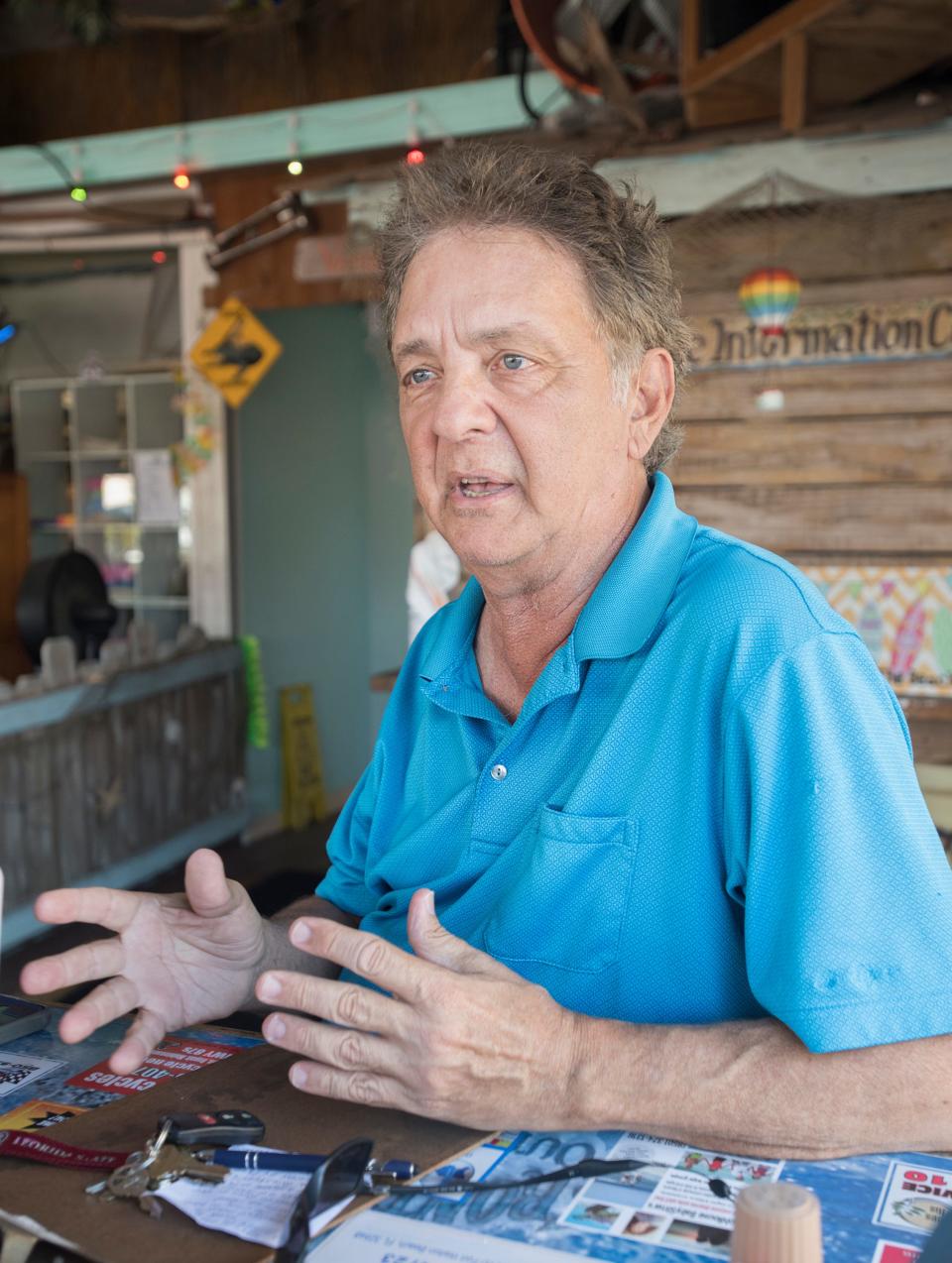 TC's Front Porch owner Bobby Benaquis shares his views on the possibility of Navarre becoming an incorporated city.  Wednesday, April 10, 2019.