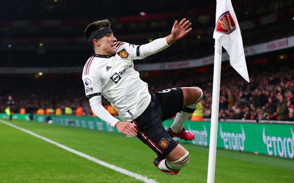 Manchester United's Lisandro Martinez celebrates - Reuters