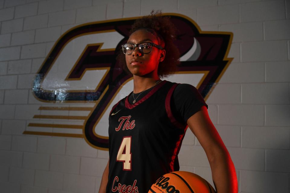 Tahjae Hawes poses for a portrait at Cross Creek High School on Wednesday, Nov. 1, 2023.