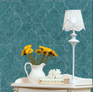 This vintage-style, <a href="https://fave.co/31BKfVj" rel="noopener" target="_blank" data-ylk="slk:trellis wallpaper by Haok Home;elm:context_link;itc:0;sec:content-canvas" class="link "><strong>trellis wallpaper by Haok Home</strong></a>. Available in three colour options. Size: 5.3 sqm. <em>Rs.2,928.</em> <a href="https://fave.co/31BKfVj" rel="noopener" target="_blank" data-ylk="slk:Buy here!;elm:context_link;itc:0;sec:content-canvas" class="link "><strong>Buy here!</strong></a>