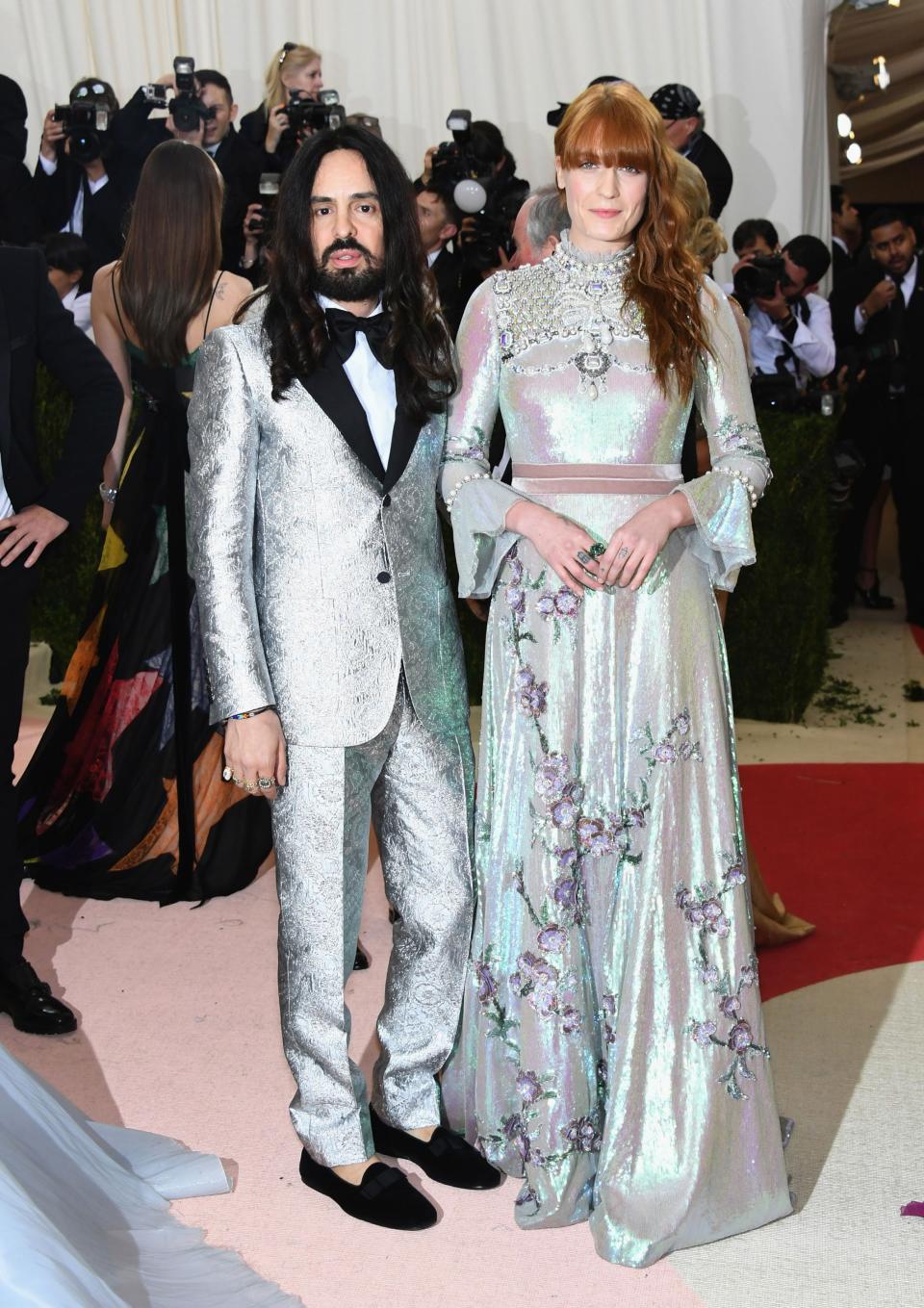 <h1 class="title">Alessandro Michele and Florence Welch, both in Gucci</h1><cite class="credit">Photo: Getty Images</cite>