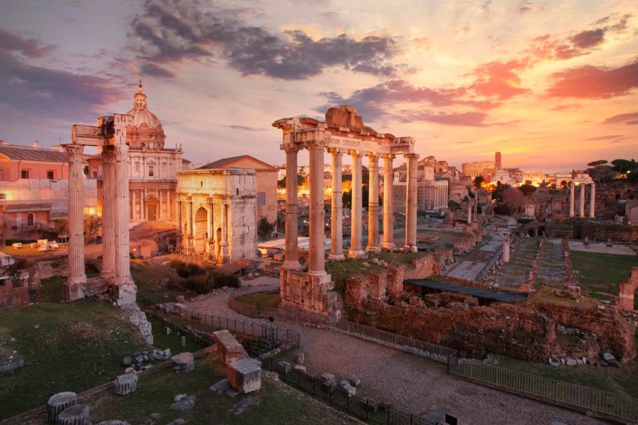 Sunset over Imperial Fora, Rome