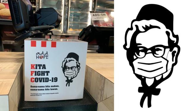 Colonel Sanders dons songkok, face mask for KFC Malaysia's Hari Raya CSR  campaign in Kita Fight Covid-19