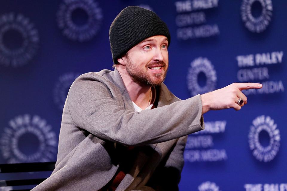 Aaron Paul gets chatty at PaleyLive NY at Apple’s <i>Truth Be Told </i>screening in N.Y.C. on Thursday. 