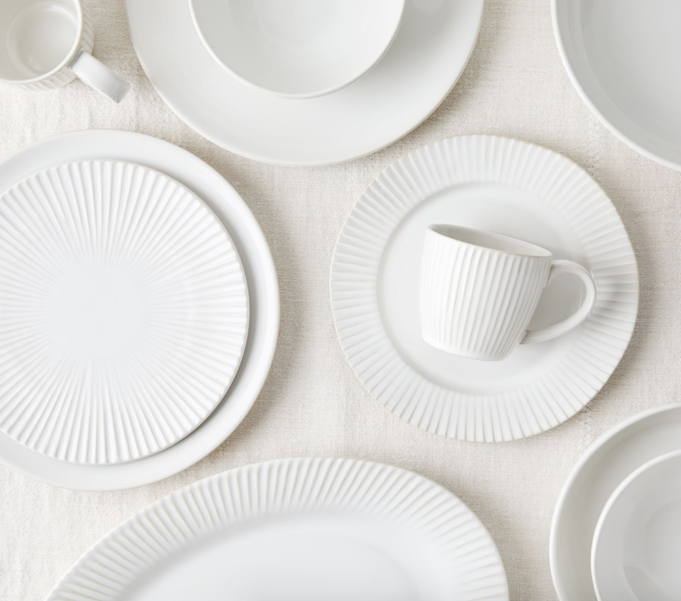 Food52 Five Two Stoneware Dinnerware in white 