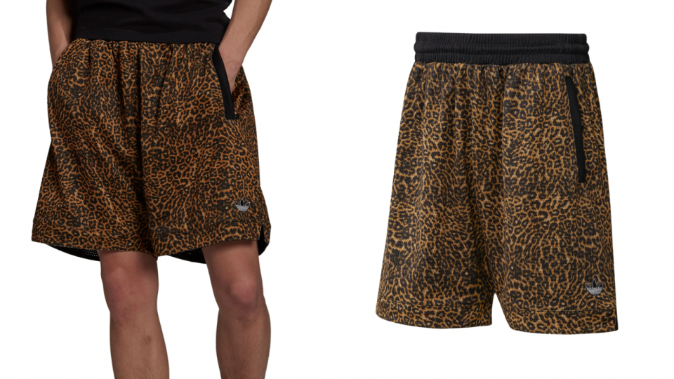 Show off your wild side with these animal print shorts from Adidas.