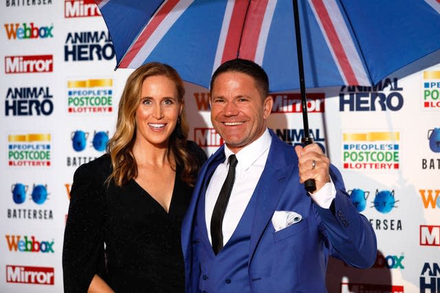 Helen Glover and husband Steve Backshall