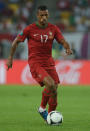 Portuguese midfielder Nani runs with the ball during the Euro 2012 championships football match Germany vs Portugal on June 9, 2012 at the Arena Lviv. AFP PHOTO / PATRIK STOLLARZPATRIK STOLLARZ/AFP/GettyImages