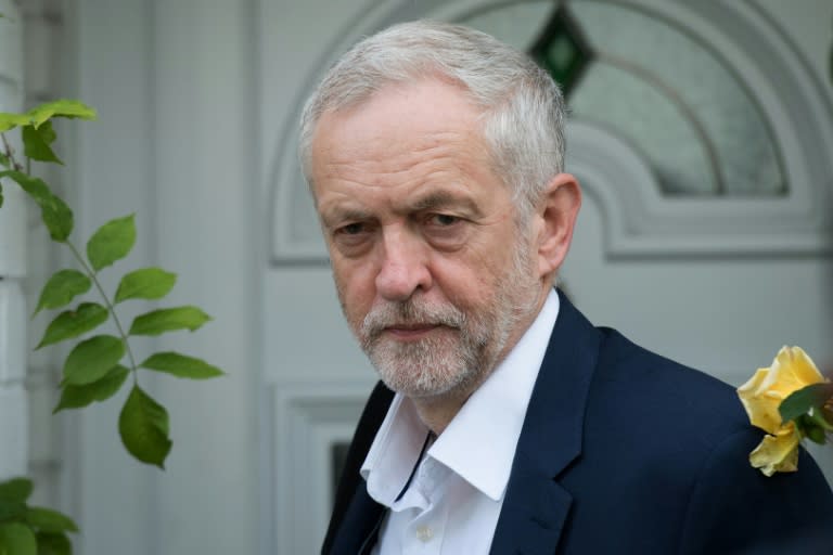 British opposition Labour Leader Jeremy Corbyn leaves his home in London on June 29, 2016