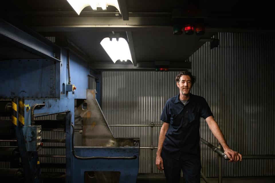 "This is like the king of the presses," Press Operator Louis Mulholland said Tuesday. He has been in the newspaper printing business for 25 years. "I've never been on anything like this anywhere else," he said.