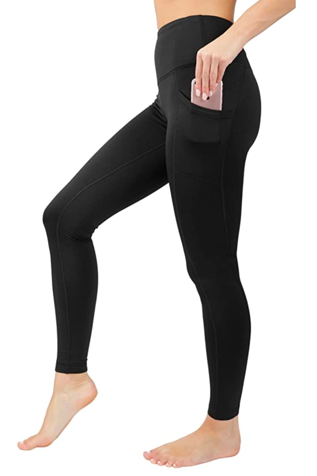  BALEAF Winter Leggings For Women High Waisted Fleece Lined Petite  Workout Warm Thermal Tummy Control Thick 7/8 Yoga Pants