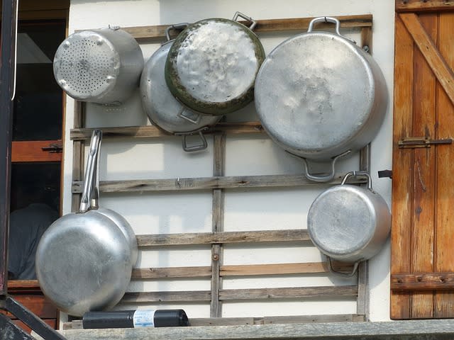 To avoid: Aluminium pots