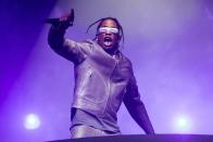 <p>Travis Scott performs at the O2 Arena on Aug. 6 in London.</p>