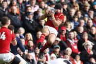 Britain Rugby Union - Scotland v Wales - Six Nations Championship - BT Murrayfield Stadium, Edinburgh - 25/2/17 Walesâ€™ Leigh Halfpenny in action Reuters / Russell Cheyne Livepic