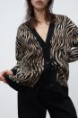 <p>This edgy <span>Animal Print Cardigan</span> ($60) will sure make for a memorable impression. We like the easygoing silhouette and striking print.</p>