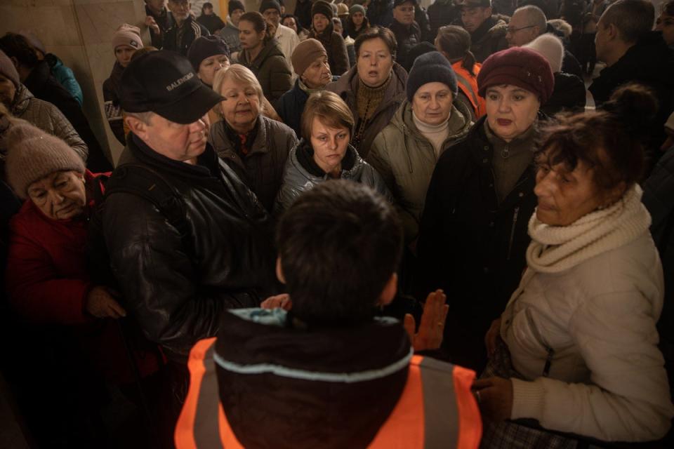 Resident have been evacuated from liberated Kherson due to strikes on energy infrastructure (Getty Images)