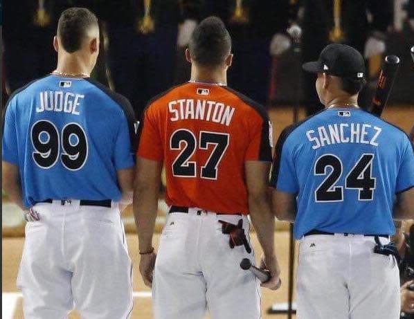 Aaron Judge, Giancarlo Stanton and Gary Sanchez will strike fear into opposing pitchers. (Getty Images)