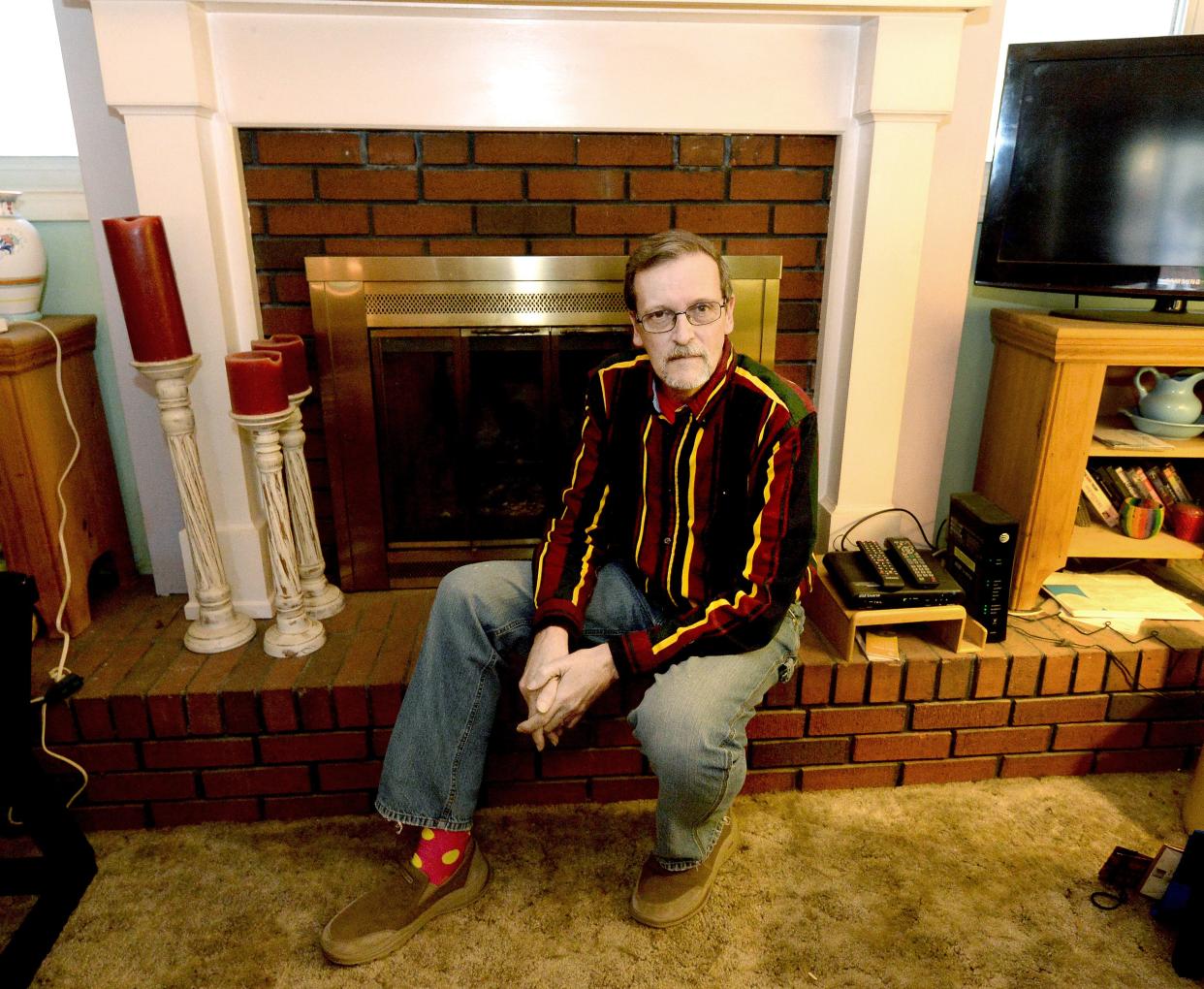 Brian Sylvester, director of the Coalition of Rainbow Alliances, at his home in Springfield.