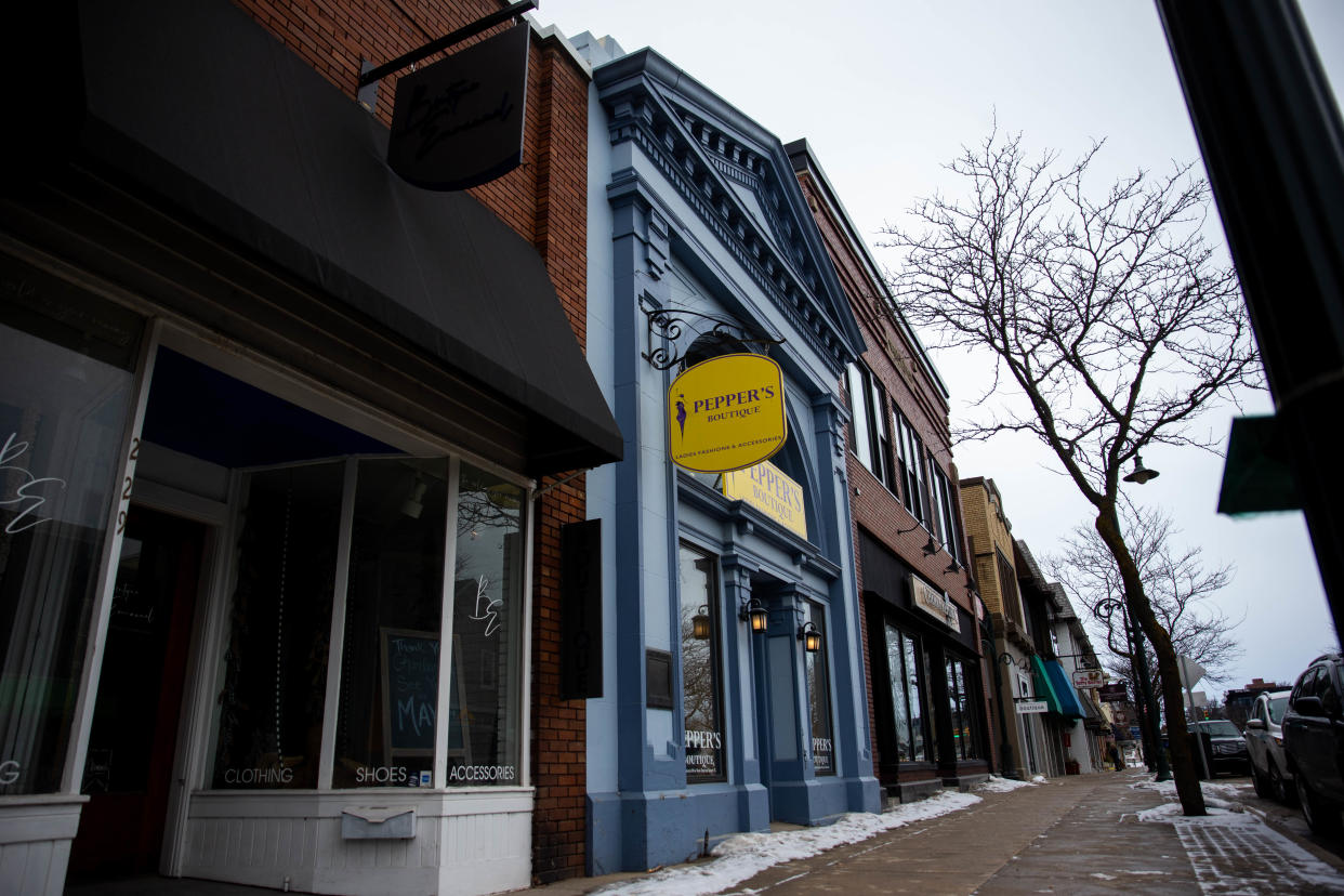 Scenes from around downtown Charlevoix Monday, March 14, 2022. 