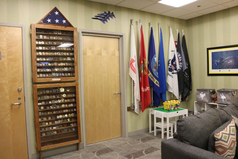 The Rotary Club of Lynn Haven held a grand reopening and ribbon cutting ceremony Friday  for the newly renovated Military Welcome Center at Northwest Florida Beaches International Airport.