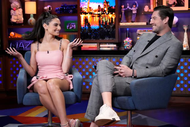 Charles Sykes/Getty Bravo stars Paige DeSorbo and Craig Conover on 'Watch What Happens Live with Andy Cohen.'