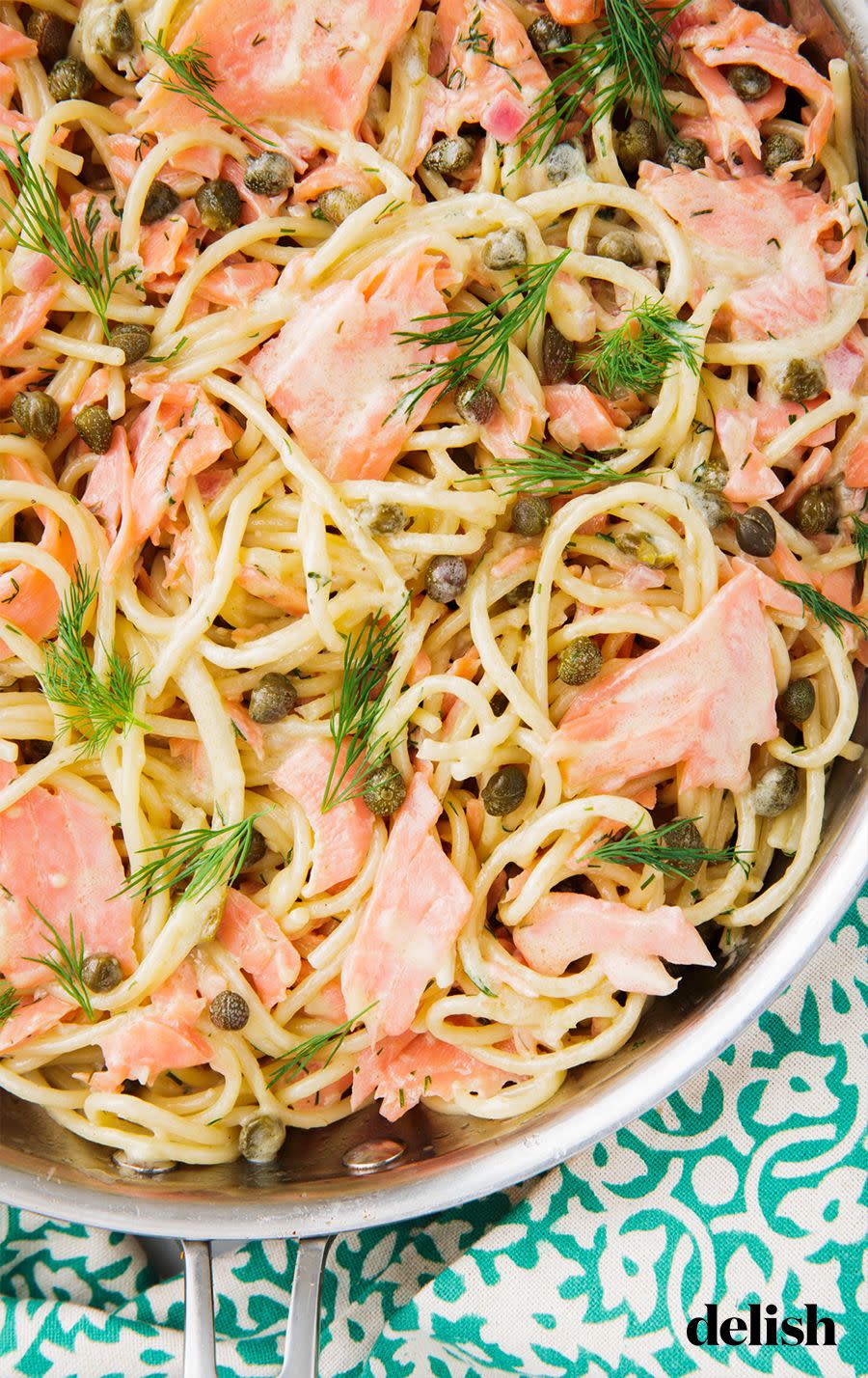 smoked salmon pasta