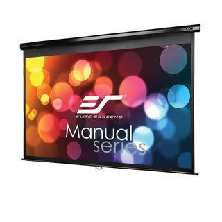 1) Elite Screens Manual Series 100-Inch Projector Screen