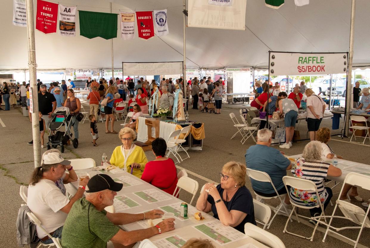 After two years, the weekend-long Italian Festival at Our Lady of Mount Carmel and Our Lady of Loreto Parish has returned at the church grounds, 33 Massasoit Road.