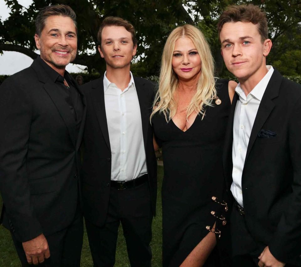 Courtesy Rob Lowe Rob Lowe, his wife Sheryl Berkoff and their two sons, Matthew and John Owen