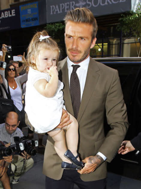 David Beckham and his adorable daughter Harper. 