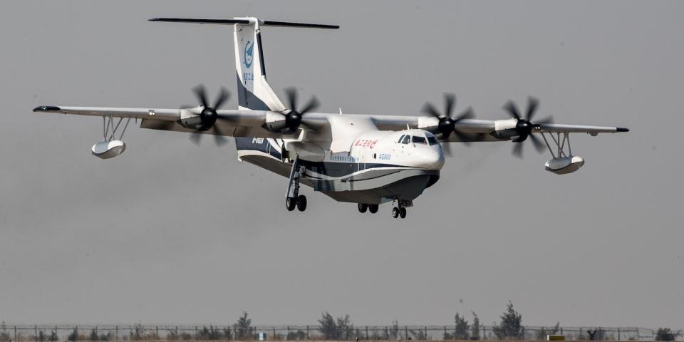 China AG600 amphibious aircraft plane